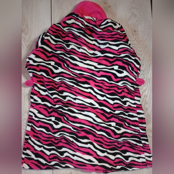 Electric Pink Zebra Robe - Picture 4 of 5